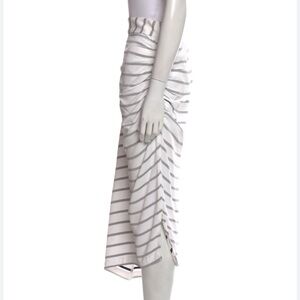 Smythe Stripe Midi Skirt